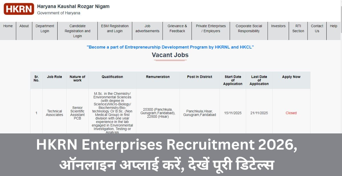 HKRN Enterprises Recruitment 2026