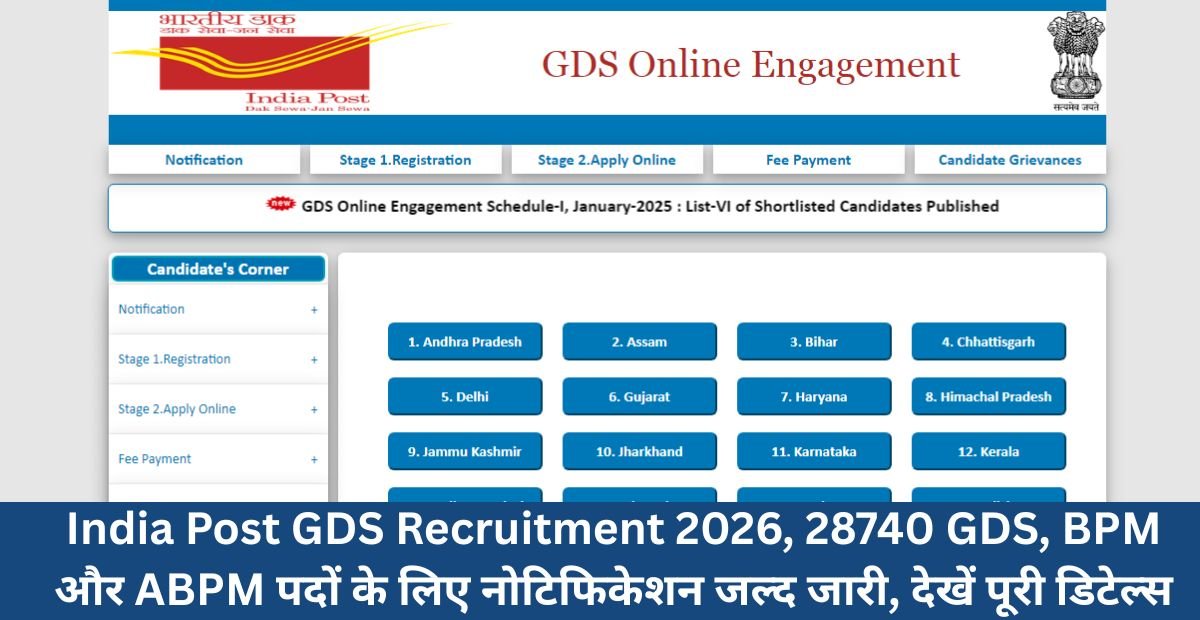 India Post GDS Recruitment 2026