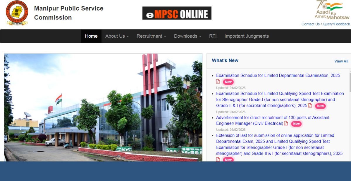 Manipur PSC Recruitment 2026