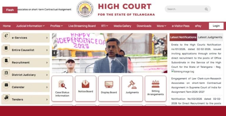 Telangana High Court Recruitment 2026, तेलंगाना हाई कोर्ट में निकली सबऑर्डिनेट और ड्राइवर पदों पर भर्ती का नोटिफिकेशन जारी, देखें पूरी डिटेल्स