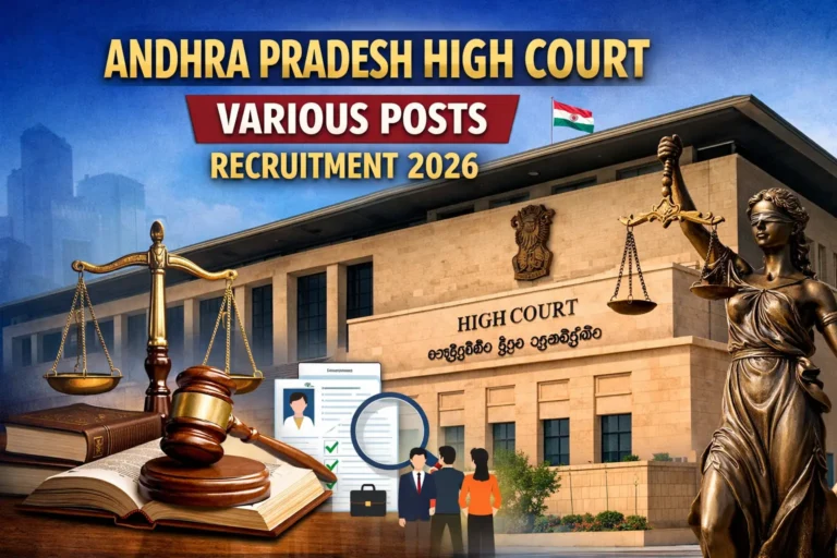 Andhra Pradesh High Court Various Posts Recruitment 2026