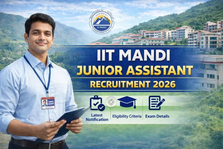 IIT Mandi Junior Assistant Recruitment 2026