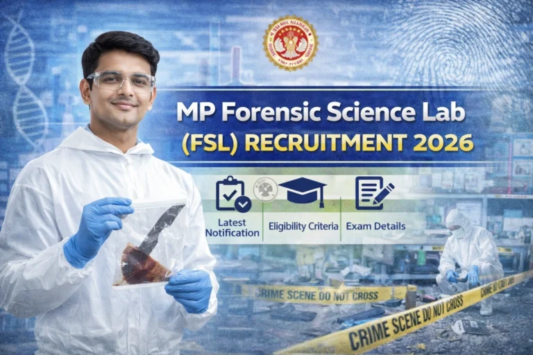 MP Forensic Science Lab (FSL) Recruitment 2026