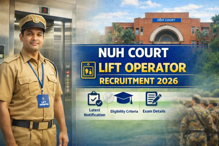 Nuh Court Lift Operator Recruitment 2026