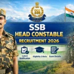 SSB Head Constable Recruitment 2026