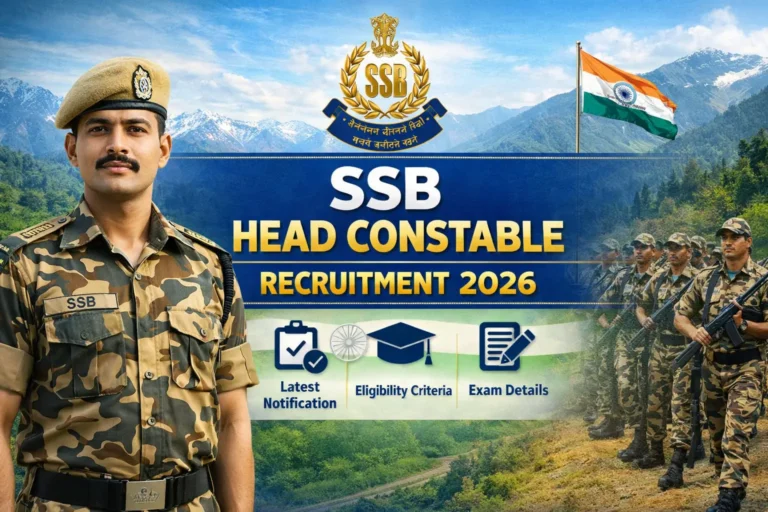SSB Head Constable Recruitment 2026