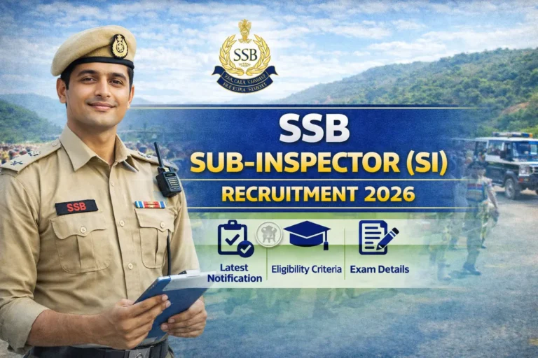 SSB Sub-Inspector (SI) Recruitment 2026