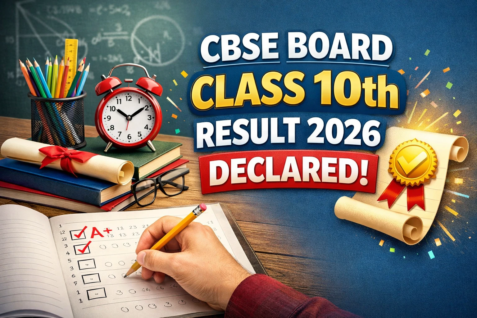 CBSE Board Class 10th Result 2026 Declared