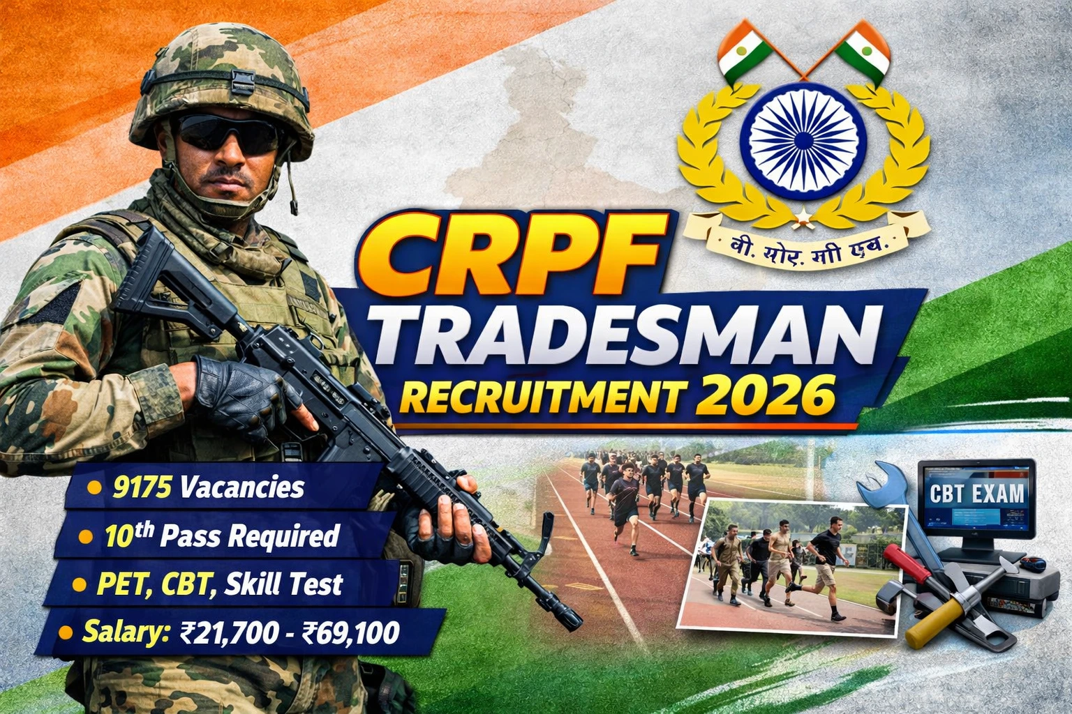CRPF Tradesman Recruitment 2026