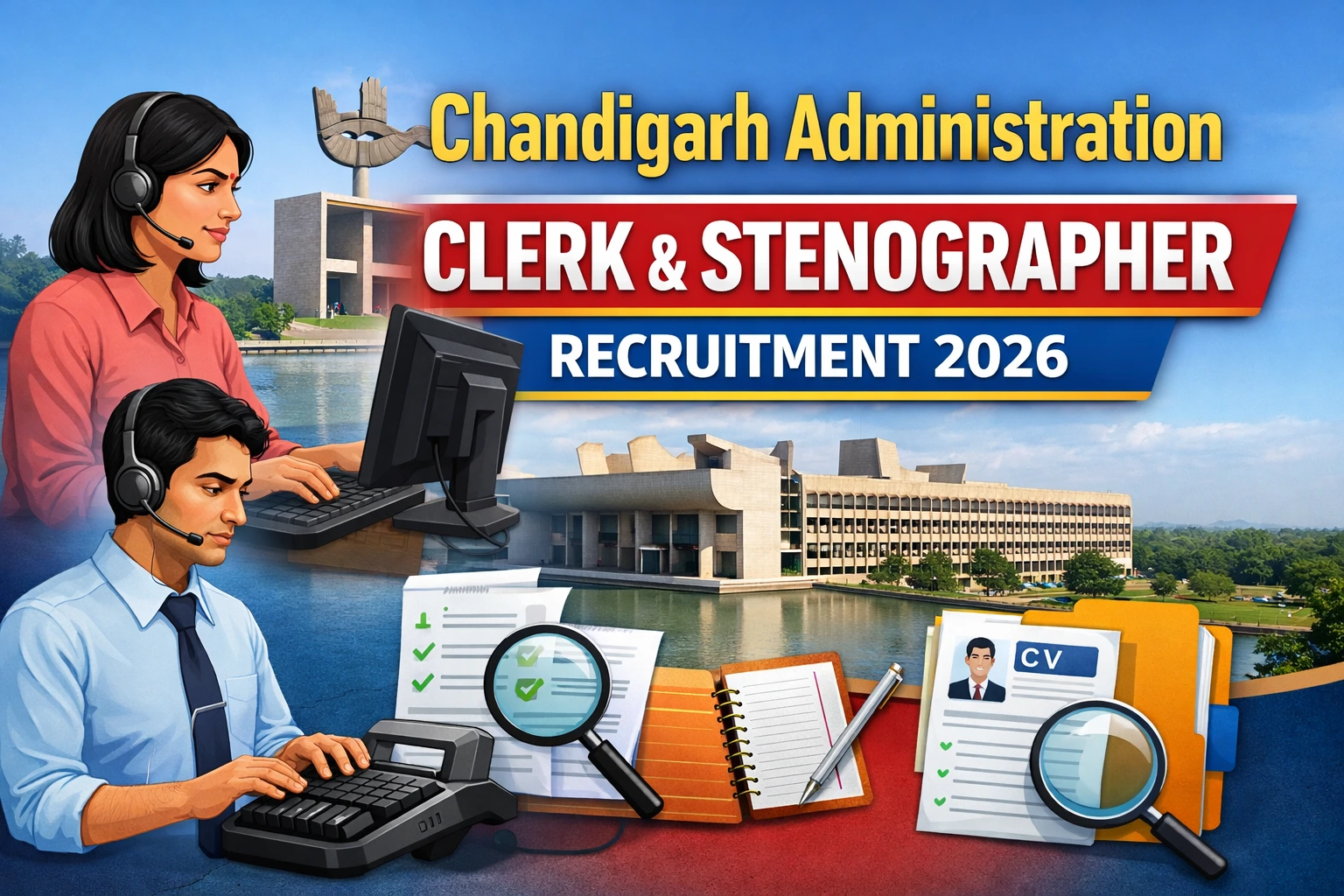 Chandigarh Administration Clerk and Stenographer Recruitment 2026