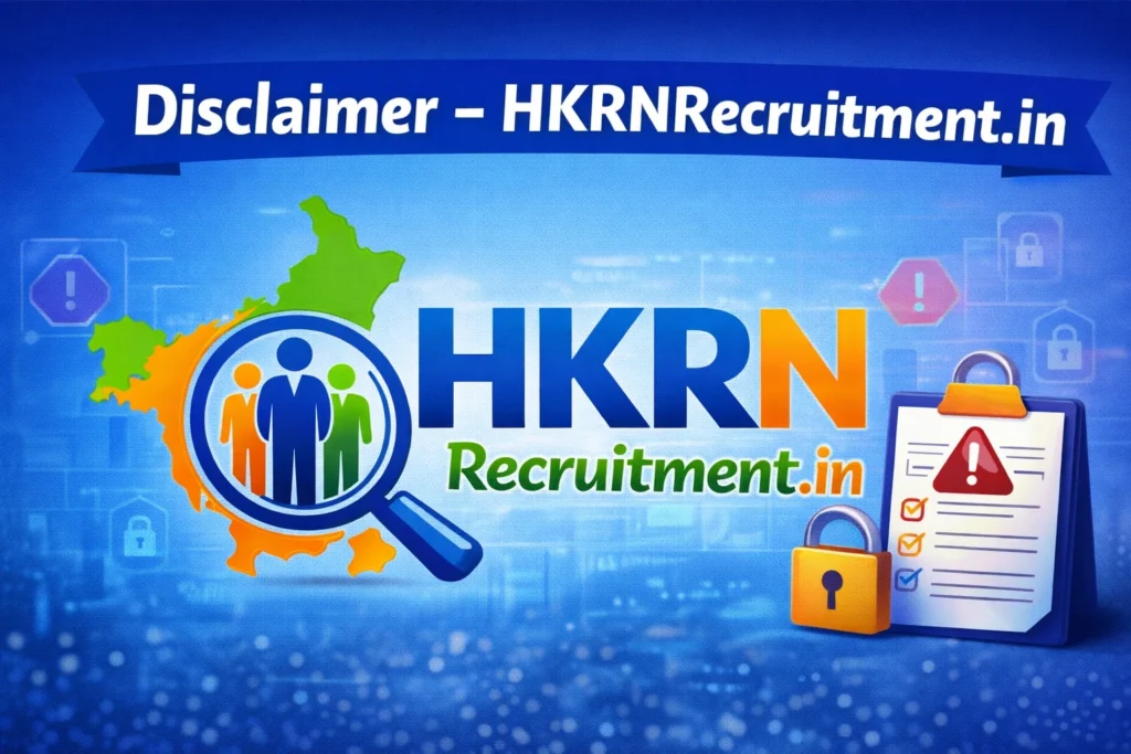 Disclaimer – HKRNRecruitment